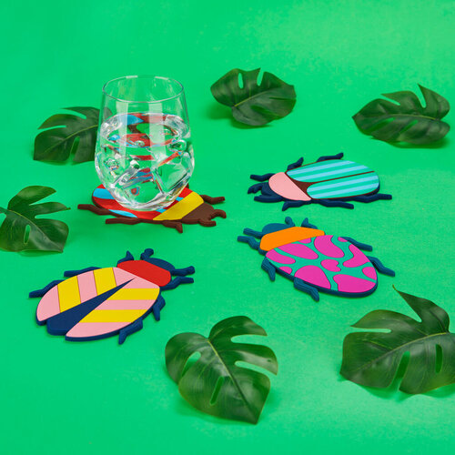Balvi coasters The Beetles set of 4 Balvi coasters The Beetles set of 4