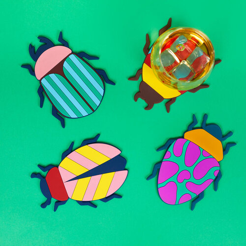 Balvi coasters The Beetles set of 4 Balvi coasters The Beetles set of 4