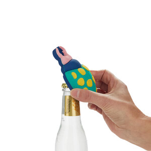 Balvi Flesopener kever blauw magnetisch