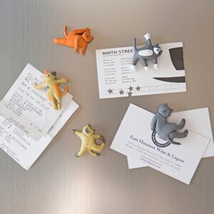 Kikkerland Animal magnets Cat Yoga