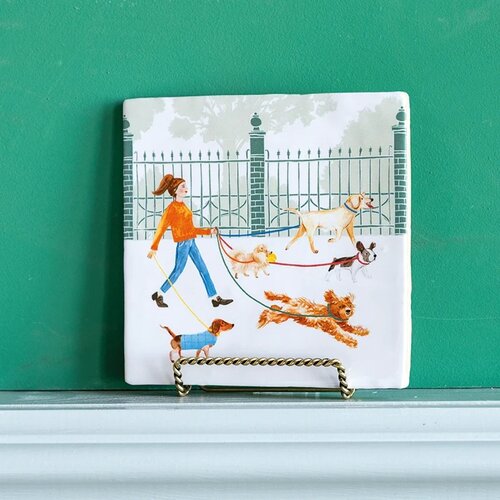 Storytiles Wie heeft de hond losgelaten 10x10 cm