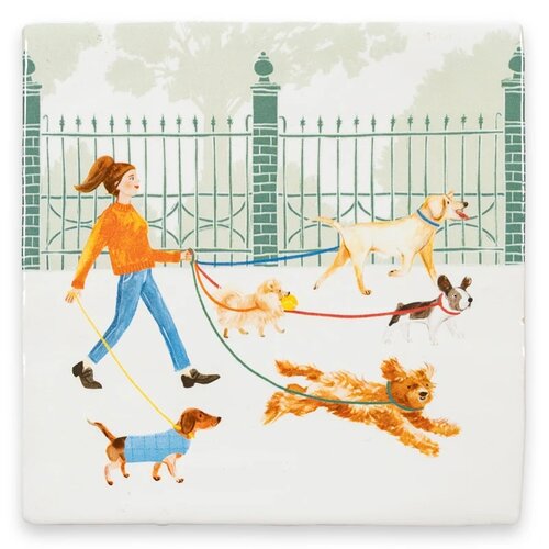 Storytiles Wie heeft de hond losgelaten 10x10 cm