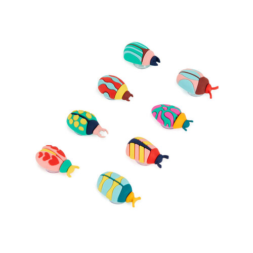 Balvi Glasmarkers kevers set van 8