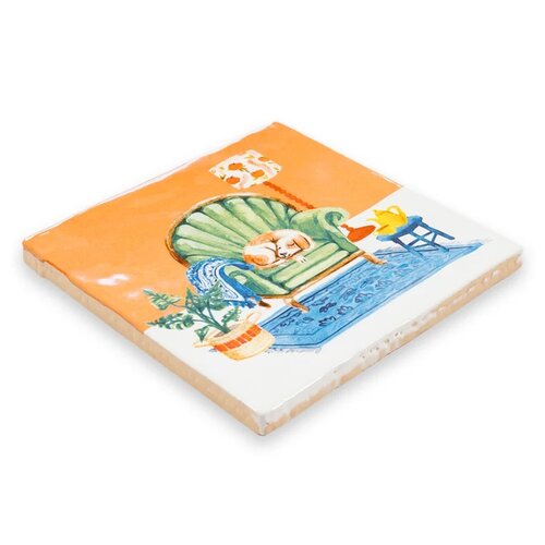 Storytiles Vorsicht vor dem Hund 10x10 cm