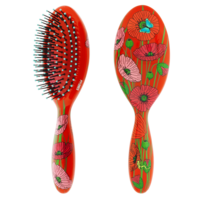 Hairbrush Ladypop Large  Coquelicots