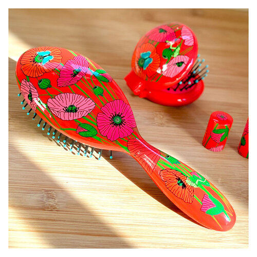 Pylones Haarborstel ladypop  Coquelicots