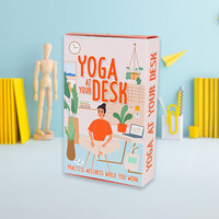 Yoga am Schreibtisch kartensatz