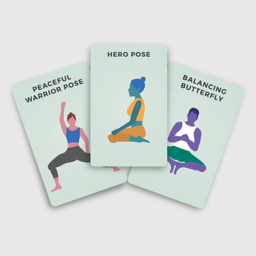 Gift Republic yoga houdingen 100 kaartjes Gift Republic yoga houdingen 100 kaartjes