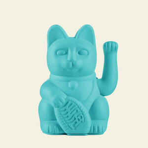 Donkey Products Lucky cat maneki turquoise