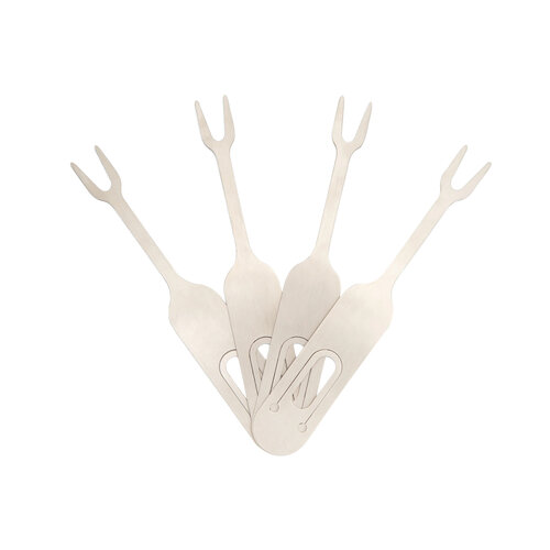 Kikkerland Grillgabel für barbecue satz von 4 Kikkerland Grillgabel für barbecue satz von 4