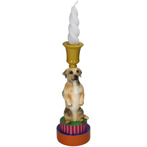 Candle holder Golden Retriever Candlestick Kersten