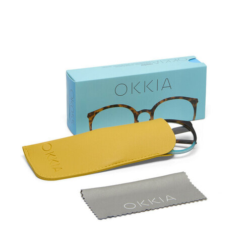 Okkia  Leesbril Bologna Havana Blue unisex