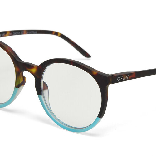 Okkia  Leesbril Bologna Havana Blue unisex