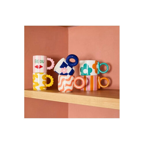 Que Rico Koffie mok Daniela Bisou Bisou