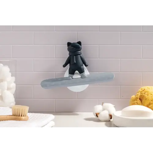 Ototo Design Fensterwischer Katze blau mit halter