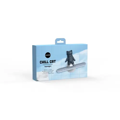 Ototo Design Fensterwischer Katze blau mit halter