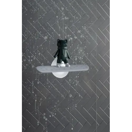 Ototo Design Fensterwischer Katze blau mit halter