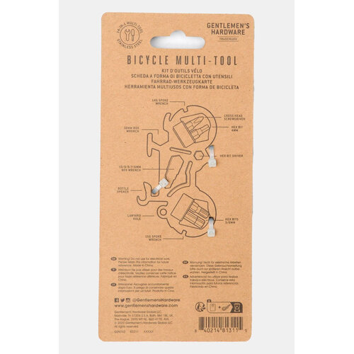 Gentlemen's Hardware Mini Fiets Multitool Easy Rider