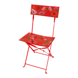Pylones Folding chair Coquelicots