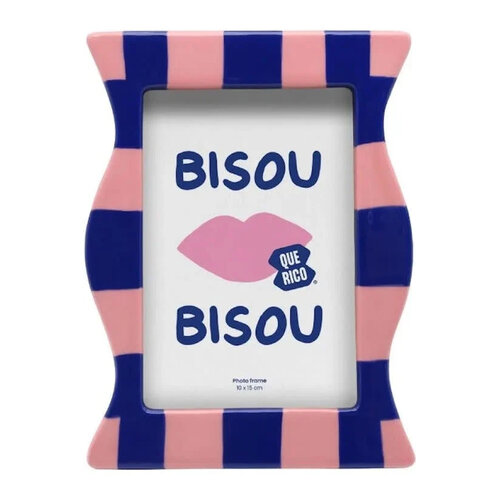 Que Rico Bilderrahmen Francisco Blau Rosa Keramik