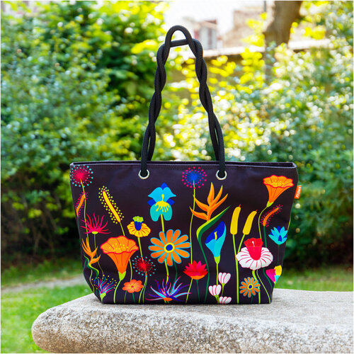 Pylones Shopper My Daily Bag Jardin Fleuri