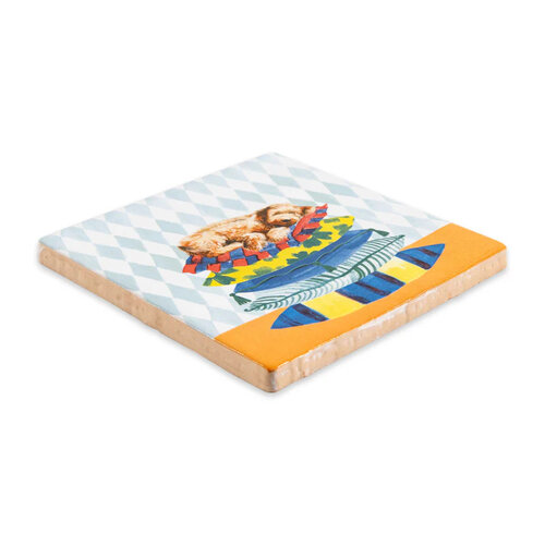 Storytiles Tegeltje Sleepy Dog 10x 10 cm