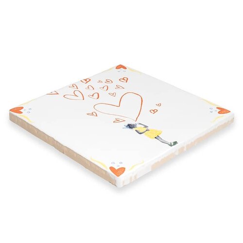 Storytiles Tegeltje Spread The Love 10x 10 cm