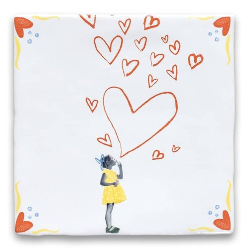 Storytiles Tegeltje Spread The Love 10x 10 cm