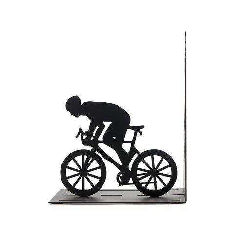 Balvi Bookend Bicycle Black Metal Cyclist