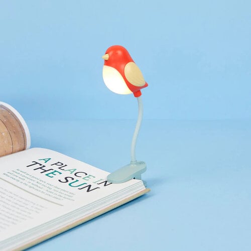 Balvi Leeslampje Boek Birdie Rood Balvi Leeslampje Boek Birdie Rood