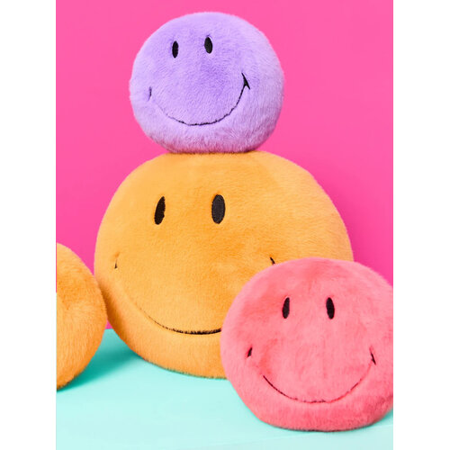 Smiley Knuffel Fuzzy Bright Coral ECO Smiley Knuffel Fuzzy Bright Coral ECO