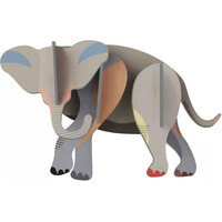 Elephant 3D Wall Decoration Building Kit Cardboard