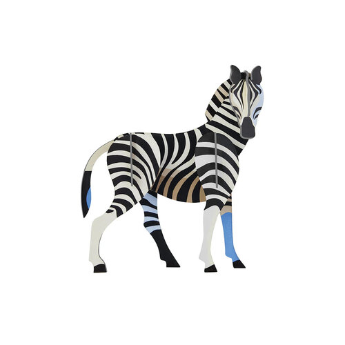 Studio Roof Zebra 3D Wanddecoratie Bouwpakket Karton Studio Roof Zebra 3D Wanddecoratie Bouwpakket Karton