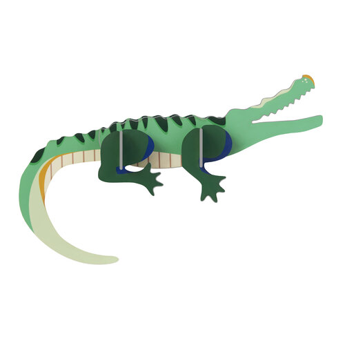 Studio Roof Crocodile 3D Wanddecoratie Bouwpakket Karton Studio Roof Crocodile 3D Wanddecoratie Bouwpakket Karton