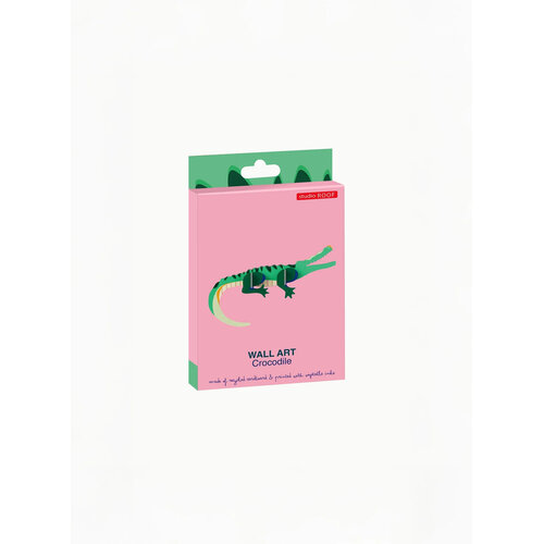 Studio Roof Crocodile 3D Wanddecoratie Bouwpakket Karton Studio Roof Crocodile 3D Wanddecoratie Bouwpakket Karton