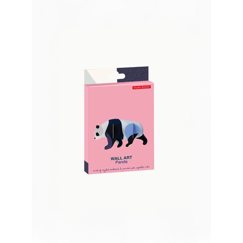Studio Roof Panda 3D Wanddecoratie Bouwpakket Karton Studio Roof Panda 3D Wanddecoratie Bouwpakket Karton