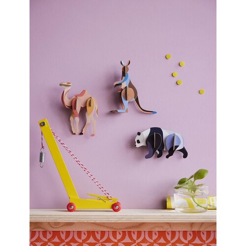 Studio Roof Kangaroo 3D Wanddecoratie Bouwpakket Karton Studio Roof Kangaroo 3D Wanddecoratie Bouwpakket Karton