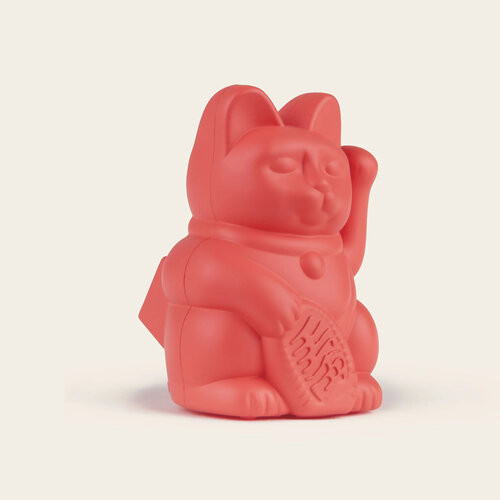 Donkey Products Solar Lucky Cat Neon Oranje Mini 5cm