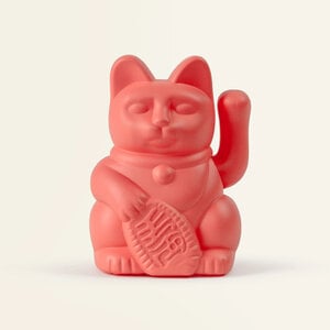 Donkey Products Solar Lucky Cat Neon Orange Mini 5cm Donkey Products Solar Lucky Cat Neon Orange Mini 5cm