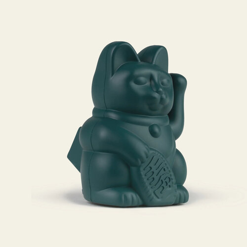 Donkey Products Solar Lucky Cat Green 5cm