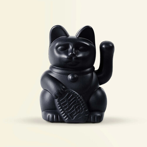 Donkey Products MyNeko Solar Lucky Cat Black 5cm Donkey Products MyNeko Solar Lucky Cat Black 5cm