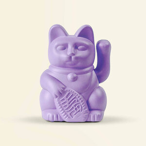 Donkey Products MyNeko Solar Lucky Cat Lila 5cm