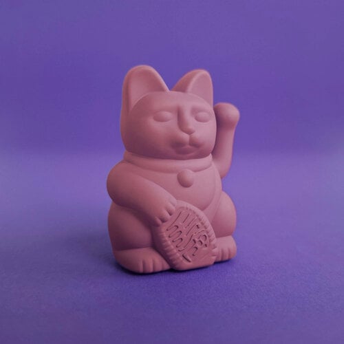 Donkey Products MyNeko Solar Lucky Cat Bessenrood 5cm Donkey Products MyNeko Solar Lucky Cat Bessenrood 5cm