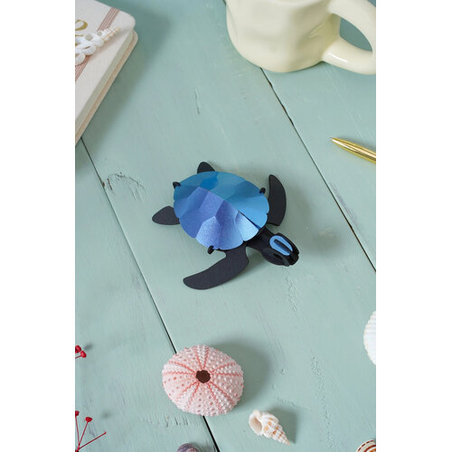 Assembli 3D Marine Life Puzzel Sea Turtle Baby Blauw Assembli 3D Marine Life Puzzel Sea Turtle Baby Blauw