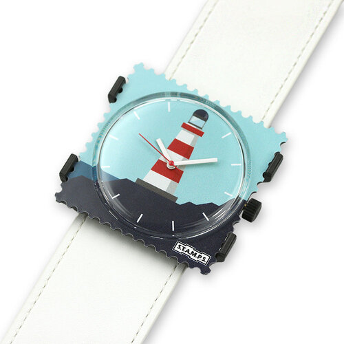 S.T.A.M.P.S Uhrenarmband Classic Leder Weiß S.T.A.M.P.S Uhrenarmband Classic Leder Weiß