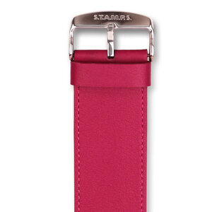 S.T.A.M.P.S Uhrenband Classic Leder Fuchsia