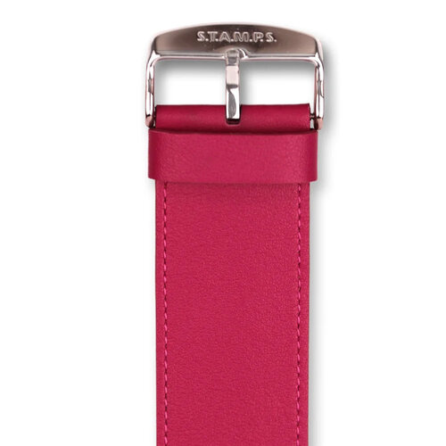 S.T.A.M.P.S Horlogeband Classic Leder Fuchsia S.T.A.M.P.S Horlogeband Classic Leder Fuchsia