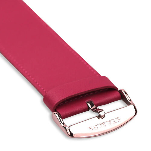 S.T.A.M.P.S Horlogeband Classic Leder Fuchsia S.T.A.M.P.S Horlogeband Classic Leder Fuchsia