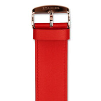 Horlogeband Classic Leder Rood