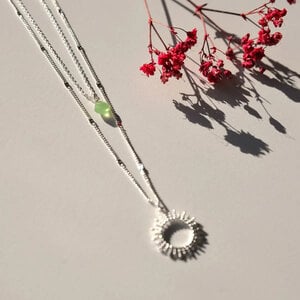 Vinoos by AMS Necklace Sun Green No Words Vinoos by AMS Necklace Sun Green No Words